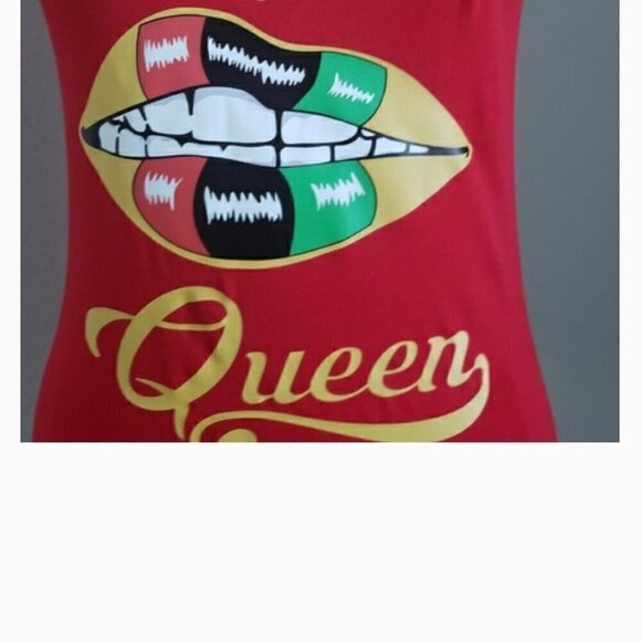 Queen Black women shirt red shirt - Picture 2 of 2